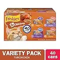 Purina Friskies Gravy Wet Cat Food Variety Pack, TurChicken Extra Gravy Chunky, Meaty Bits & Shreds - (40) 5.5 oz. Cans