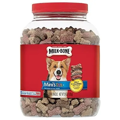 Milk-Bone Flavor Snacks Dog Treat, Mini Biscuits, 36-Ounce