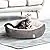 Love's cabin Round Donut Cat and Dog Cushion Bed, 20in Pet Bed for Cats or Small Dogs, Anti-Slip & Water-Resistant Bottom, Super Soft Durable Fabric Pet beds, Washable Luxury Cat & Dog Bed Gray