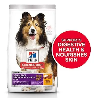 Hill's Science Diet Dry Dog Food, Adult, Sensitive Stomach & Skin, Chicken Recipe, 30 lb Bag