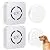 SIARY Dog Door Bell Doggie Doorbell for Potty Training with Wireless Waterproof Touch Button 2 Transmitters and 2 Receivers