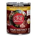 Purina ONE Grain Free, Natural Pate Wet Dog Food, SmartBlend True Instinct With Real Turkey & Venison - (12) 13 oz. Cans
