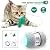 Interactive Robotic Cat Toys,Automatic Irregular USB Charging 360 Degree Self Rotating Ball,Automatic Feathers/Birds/Mouse Toys for Cats/Kitten,Build-in Spinning Led Light?Large Capacity Battery