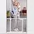 Cumbor 43.3” Auto Close Safety Baby Gate, Extra Tall and Wide Child Gate, Easy Walk Thru Durability Dog Gate for The House, Stairs, Doorways. Includes 4 Wall Cups, 2.75-Inch and 8.25-Inch Extension