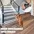 Magic Gate,48.3"x28.3" Portable Folding Pet Gate Mesh Magic Gate for Dogs,Baby Safety Fence,mesh gate Isolated Gauze Indoor and Outdoor Safety Gate Install Anywhere