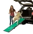 Pet Gear Travel Lite Ramp with supertraX Surface for Maximum Traction, 4 Models to Choose from, 42-71 in. Long, Supports 150-200 lbs, Find The Best Fit for Your Pet
