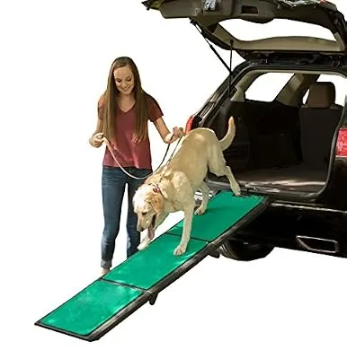 Pet Gear Travel Lite Ramp with supertraX Surface for Maximum Traction, 4 Models to Choose from, 42-71 in. Long, Supports 150-200 lbs, Find The Best Fit for Your Pet