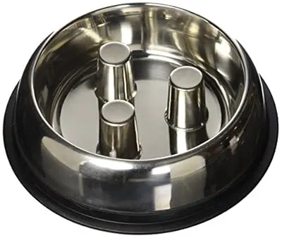 QT Dog Stainless Steel Brake-Fast Bowl, Medium, 64 Oz