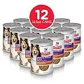 Hill's Science Diet Wet Dog Food, Adult, Sensitive Stomach & Skin, Tender Turkey & Rice Stew, 12.5 oz, 12-pack