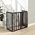 Total Win Freestanding Pet Gate for Dogs with 2PCS Support Feet, Foldable Wooden Dog Gates for Doorways Stairs, Indoor Pet Puppy Safety Fence, 24 Inches H, 60 Inches W, 3 Panels, Espresso