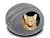 MEOWFIA Premium Cat Bed Cave (Large) - Eco Friendly 100% Merino Wool Beds for Cats and Kittens (Large, Slate Grey)