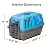 Pet Carrier: Hard-Sided Dog Carrier, Cat Carrier, Small Animal Carrier in Blue| Inside Dims 17.91L x 11.5W x 12H & Suitable for Tiny Dog Breeds | Perfect Dog Kennel Travel Carrier for Quick Trips