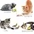MIBOTE 28 Pcs Cat Toys Kitten Toys Assorted, Cat Tunnel Catnip Fish Feather Teaser Wand Fish Fluffy Mouse Mice Balls and Bells Toys for Cat Puppy Kitty with Storage Bag