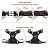 WINSEE Dog Harness No Pull, Pet Harnesses with Dog Collar, Adjustable Reflective Oxford Outdoor Vest, Front/Back Leash Clips for Small, Medium, Large, Extra Large Dogs, Easy Control Handle for Walking