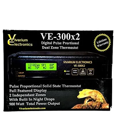 Vivarium Electronics VE-300X2 Thermostat (Reptile Basics)