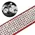 Beirui Rhinestone Bling Leather Dog & Cat Collar Leash - Red Soft Flocking Sparkly Crystal Diamonds Studded - Cute Double Bowknot - Perfect 4 Foot for Pet Show & Daily Walking Neck for 12.5-15"